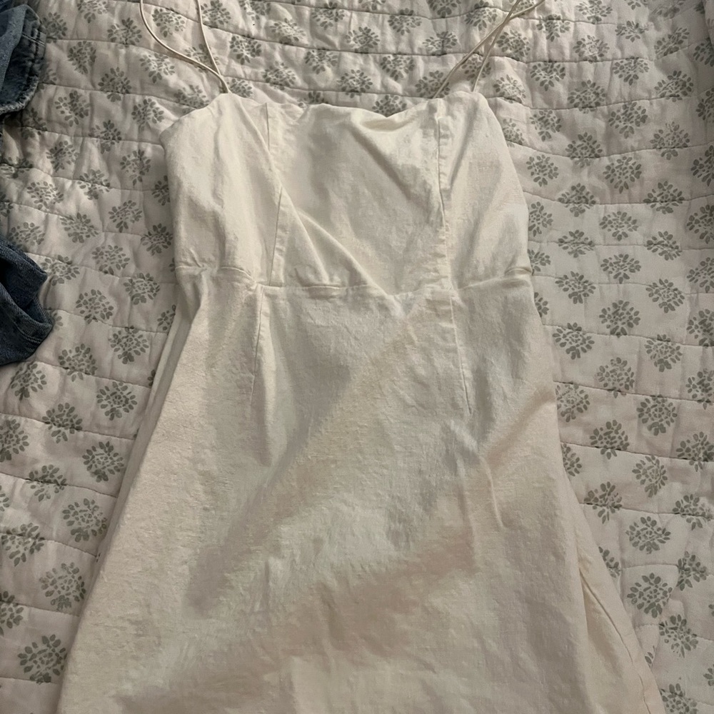 White mini dress
